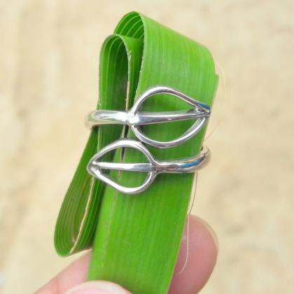 Delicate Leaf Ring, Handmade Ring, ..