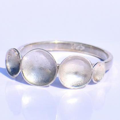 Silver Circle Ring, 925 Silver Ring, Handmade..