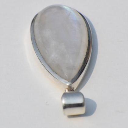 Natural Moonstone Pendant, Pear Shape Moonstone,..