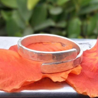 Open Ring, Sterling Silver Ring, Vi..