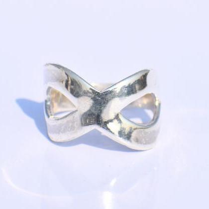 Silver Infinity Ring, 925 Sterling Silver Ring,..