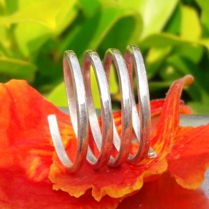 Spiral Ring, Sterling Silver Ring, Handmade Ring,..