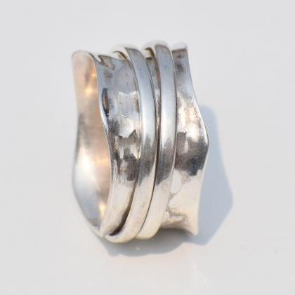 Spinner Ring, Sterling Silver Ring, Handmade..