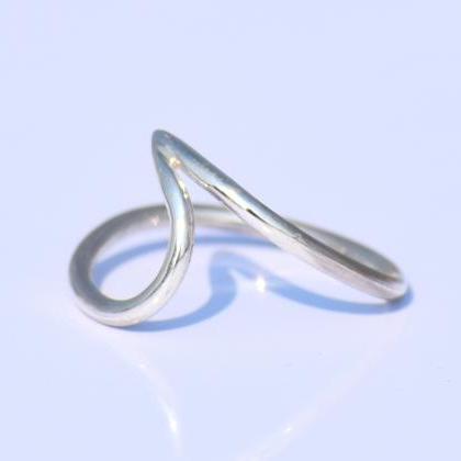 Wave Ring, Surfer Ring, 925 Sterling Silver Ring,..