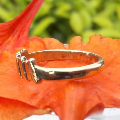 Five Joint Bar Ring, 925 Sterling Silver Ring,..