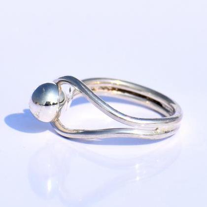 Silver Dot Ring, Stacking Ring, Boho Ring,..