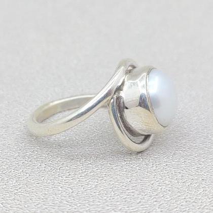 Pearl Ring, Gemstone Ring, June Birthstone,..