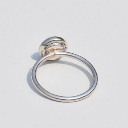 Deligate Ring, Simple Shield Ring, Sterling Silver..