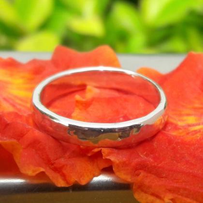 Hammered Ring, 925 Sterling Silver Ring, Handmade..