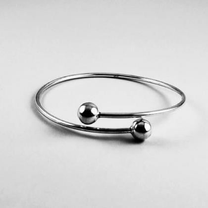 Double Ball Ring, Minimalist Jewelr..