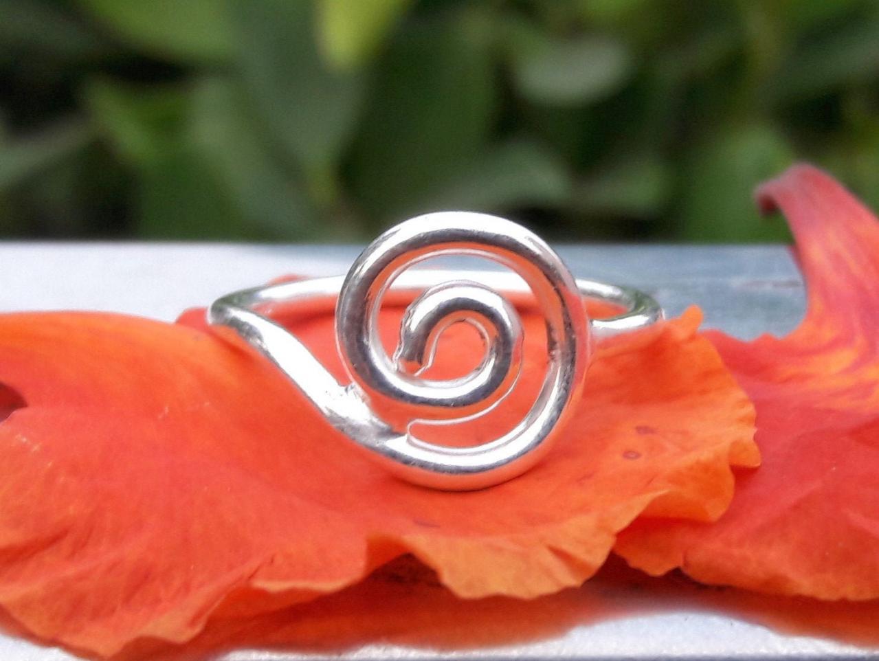 Spiral Ring, Silver Ring, Magician Ring, Women's Ring, Gift For Her, Meditation Ring, Statement Ring, Bohemian Jewelry, Unique Jewelry,
