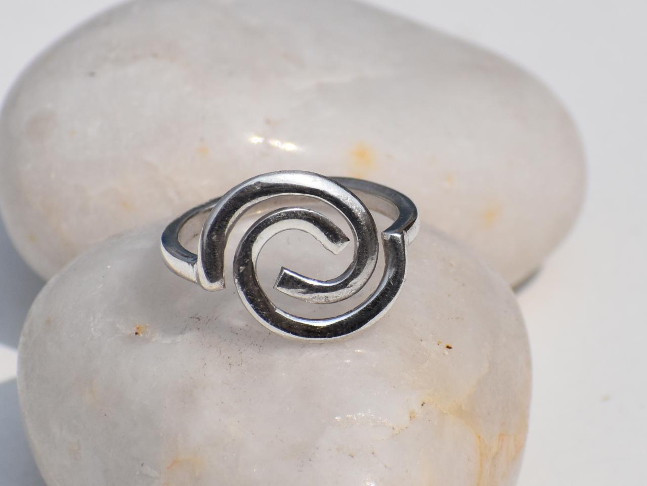Spiral Ring, Swing Ring, Coil Ring, Midi Ring, Handmade Ring, 925 Silver Ring, Unisex Jewelry, Statement Ring, Adjustable Ring, Chunky Ring