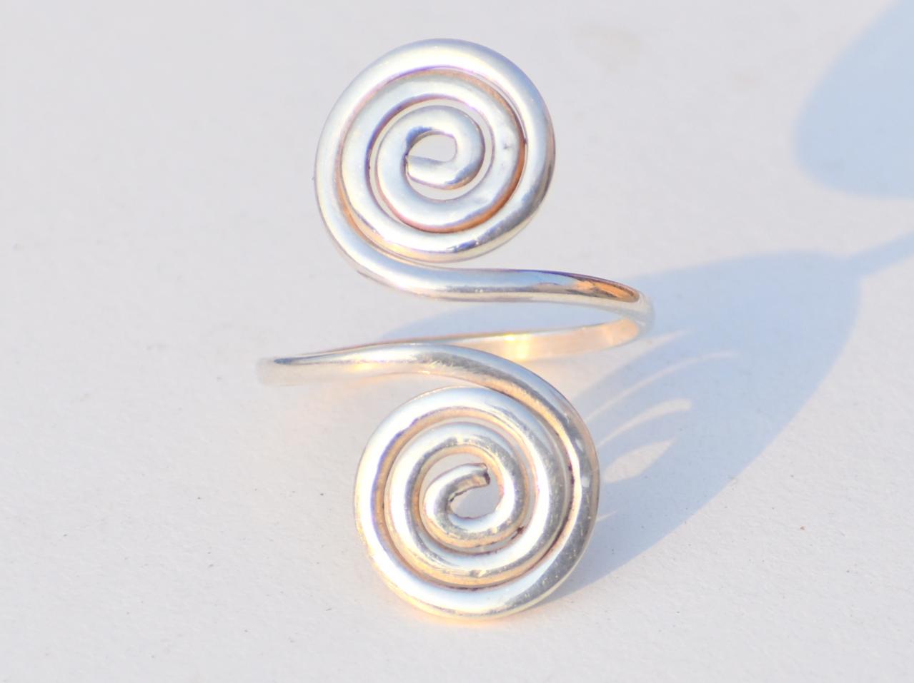 Spiral Ring, Coil Ring, 925 Silver Ring, Handmade Ring, Round Spiral Ring, Statement Ring, Anniversary Gift, Christmas Gift, Gift For Women