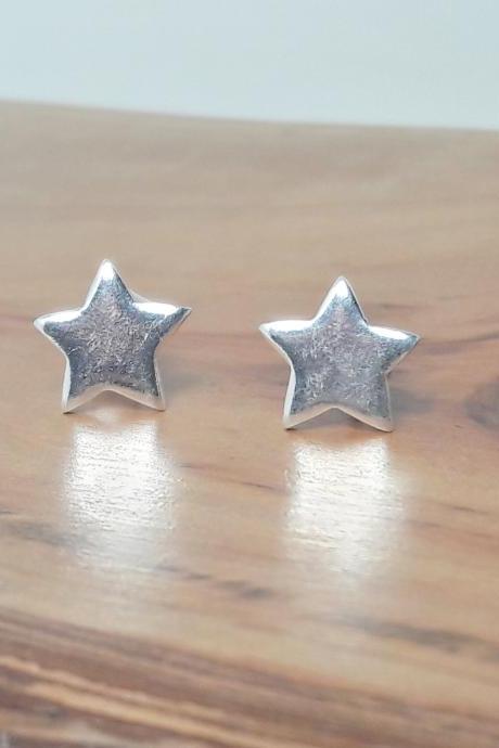 Star Shape Earring, Sterling Silver Ring, Earring Studs, Tiny Star Studs, Dainty Star Earrings, Minimal Studs, Handmade Jewelry, Women Studs